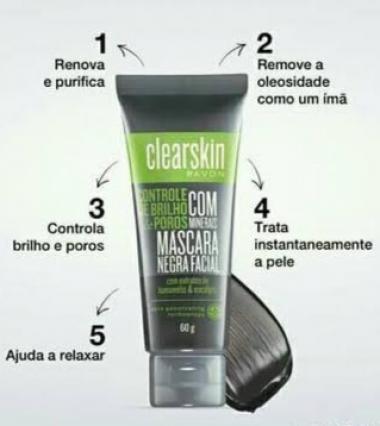 Semana da Máscara Facial – Dia 3: Máscara Negra Facial com Minerais Clearskin da Avon