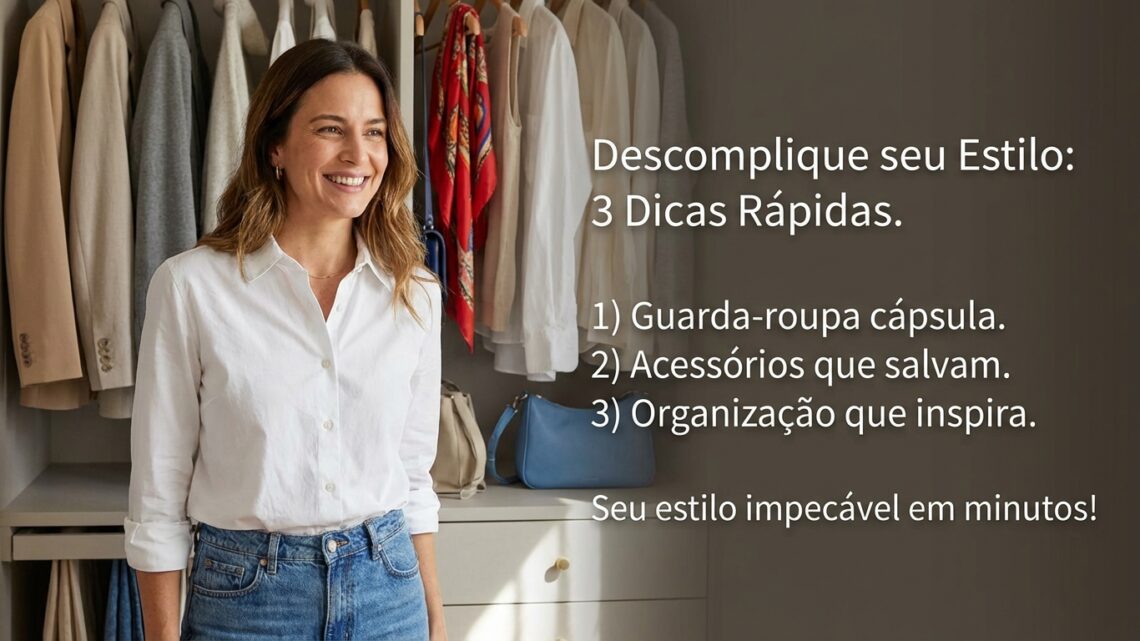 Descomplique Seu Estilo: Truques para um Visual Impecável em Minutos