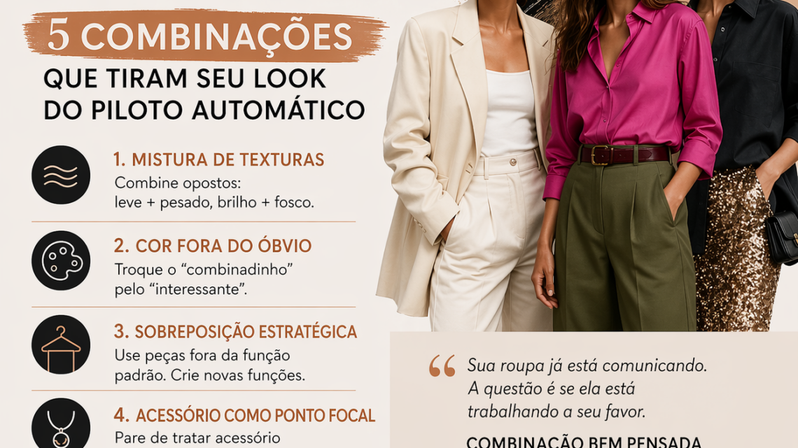 Efeito UAU Instantâneo: 5 Combinações Inesperadas