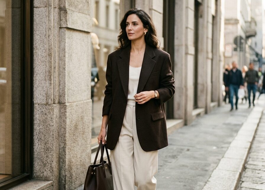 Marrom espresso: como o neutro da temporada renova a elegância contemporânea e a sua autoridade